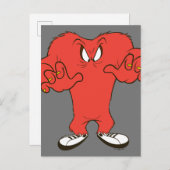 Gossamer dreigende pose briefkaart (Voorkant / Achterkant)