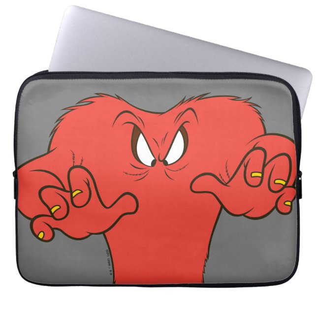 Gossamer dreigende pose laptop sleeve (Voorkant)