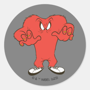Gossamer dreigende pose ronde sticker