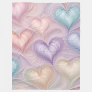 Gossamer Hearts Fleece Deken