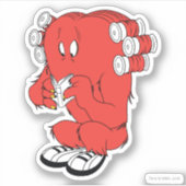 Gossamer lezen - Volledige kleur Sticker (Voorkant)