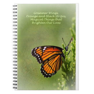 Gossamer Wings of Monarch Butterfly Poem by Me Notitieboek