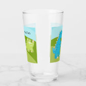 gosses mignons dinosaure ajouter nom Verre (Gauche)