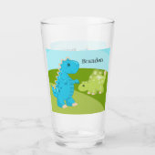 gosses mignons dinosaure ajouter nom Verre (Devant)