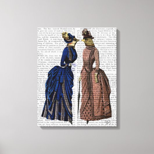 Gossip Birds Canvas Afdruk (Voorkant)