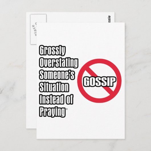 Gossip Briefkaart (Voorkant / Achterkant)