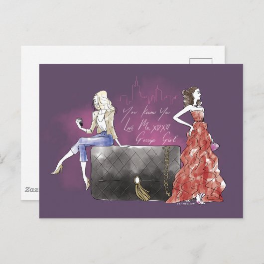 Gossip Girl - Je weet dat je van me houdt Briefkaart (Voorkant / Achterkant)