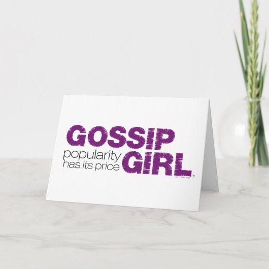 Gossip Girl - Populariteit heeft zijn prijs Kaart (Voorkant)