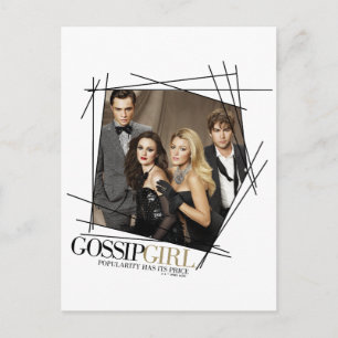 Gossip Meisje Glamour Groep Graphic Briefkaart
