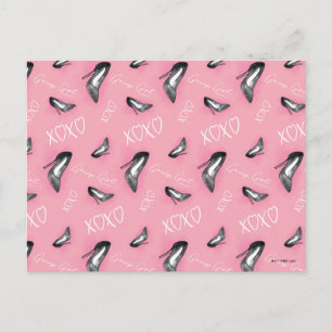 Gossip Meisje Hoge Hakken Patroon Briefkaart