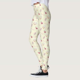 Gossip Meisje Lipstick & Parfum Patroon Leggings