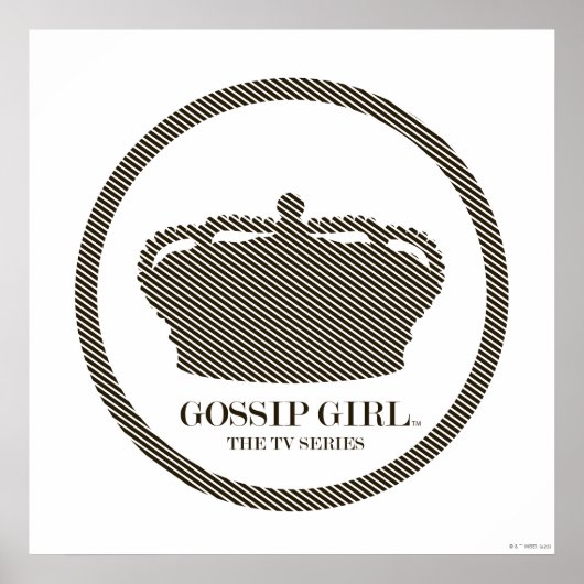 Gossip Meisje TV-serie Crown Icon Poster (Voorkant)