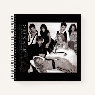 Gossip Meisje Zwart-wit Groep Graphic Notitieboek