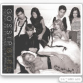 Gossip Meisje Zwart-wit Groep Graphic Sticker (Voorkant)