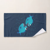 Gossiping Blue Piranha Fish Handdoeken (Handdoek)