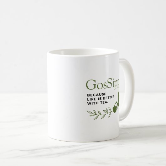 GosSipper Mug – Funny Tea Lover Mug (Devant droit)