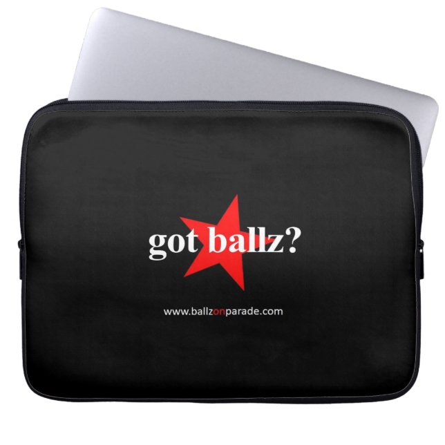 Got Ballz? Laptop Neoprene Sleeve (Voorkant)