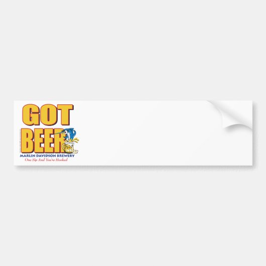GOT-BEER-Crazy Bumpersticker (Voorkant)