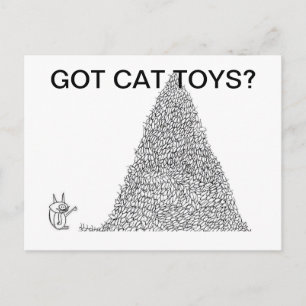 Got cat toys? Joke app tv tm Postcards Briefkaart