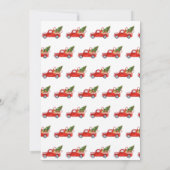 Got Christmas rustieke rode vrachtwagen feest Kaart (Achterkant)