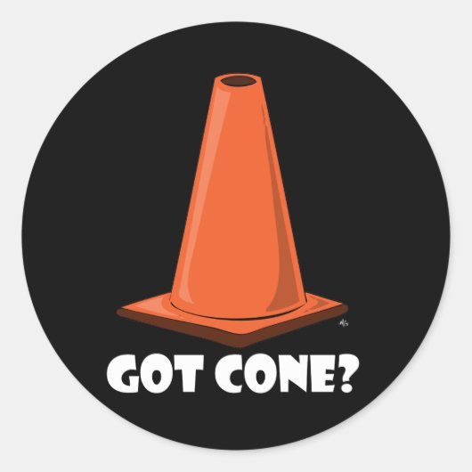 GOT CONE 1t Ronde Sticker (Voorkant)