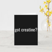 Got Creatine Funny Creatine Bodybuilding Kaart (Gele Bloem)