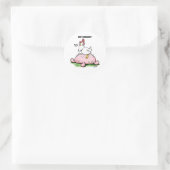 Got Eggnog? door Jeff Willis Art Mok Ronde Sticker (Tas)