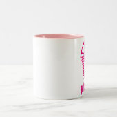 GOT FOSSIL? Roze trilobite Tweekleurige Koffiemok (Center)