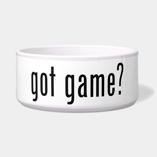 got game? voerbakje (Voorkant)