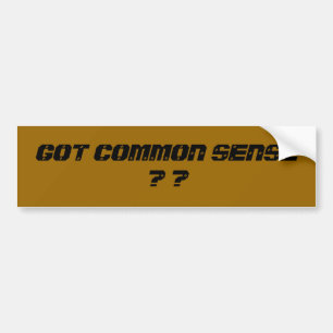 GOT GEMEENSCHAPPELIJK GEVOEL? ? BUMPERSTICKER