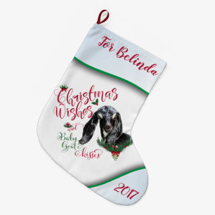 GOT kerstwijn Baby geit Kisses Nubian Grote Kerstsok
