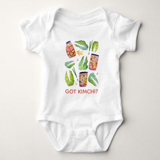 GOT Kimchi? Spicy Fun-Waterverf Romper (Voorkant)