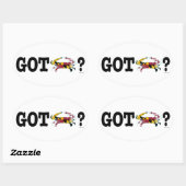 Got Maryland Crabs Decal (set van 4) Ovale Sticker (Vel)