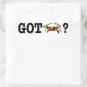 Got Maryland Crabs Decal (set van 4) Ovale Sticker (Tas)