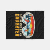 Got Ped By My Daughter Funny Family Skiing Fleece Deken (Voorkant (Horizontaal))