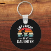 Got Ped By My Daughter Ski Dad Retro Snow Srts Des Sleutelhanger (Voorkant)