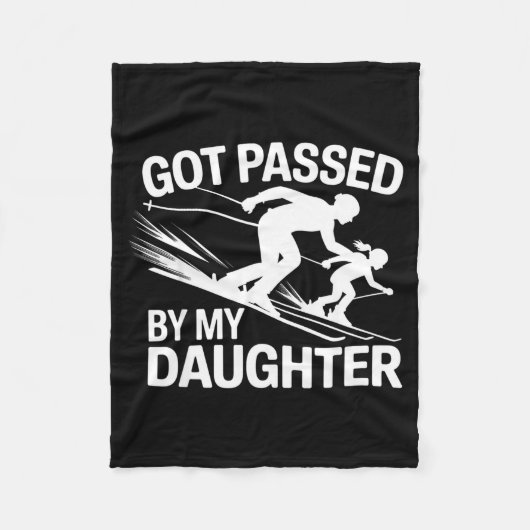 Got Ped By My Daughter Ski  Fleece Deken (Voorkant)