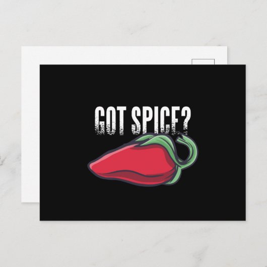 Got spice briefkaart (Voorkant / Achterkant)