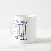 "Got Too Silly" Duck in a Cage Mug (Devant gauche)