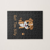 Got Too Silly Funny Dog Pun Humor Legpuzzel (Horizontaal)