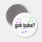 Got Tuba Music Gift Magneet (Voorkant / Achterkant)