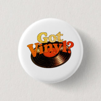 Got Vinyl Knop Ronde Button 3,2 Cm