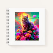 Gotcha Covered Cat Notebook – Cute & Artistic Cat  Notitieboek (Voorkant)
