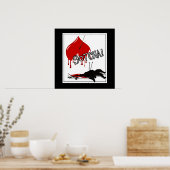 GOTCHA. Cupid's omlaag (anti-Valentijn) Poster (Keuken)