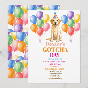Gotcha-dag Adoptiefeest Labrador Hond Huisdier Kaart