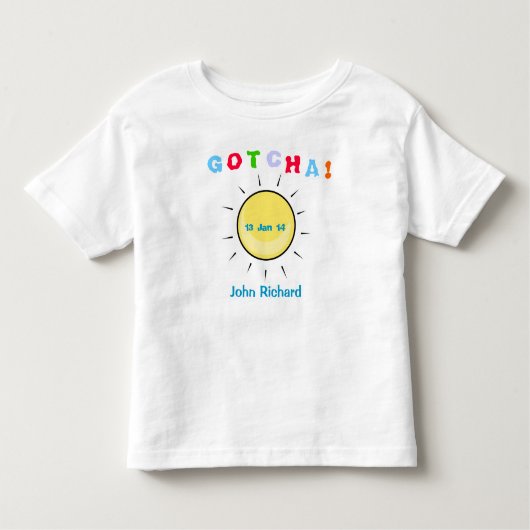 Gotcha-dag - Ontwerp voor adoptie Kinder Shirts (Voorkant)