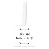 Gotcha-dag - Ontwerp voor adoptie Kubus Ornament (Voorkant)