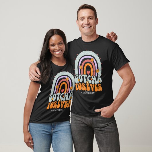 Gotcha Forever Adoption Day Groovy Familie Kinder T-shirt (Unisex)