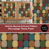 Gotcha Square herfstpatroon Decoupage Tissuepapier