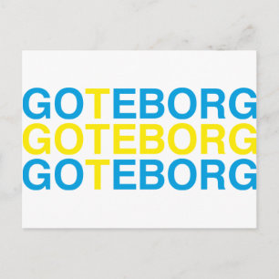 GOTEBORG Swedish Flag Briefkaart